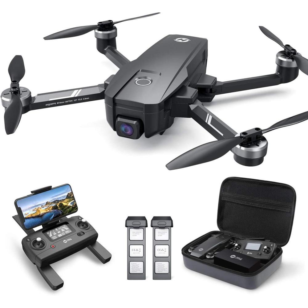 imageHoly Stone HS720E Drones with Camera for Adults 4KIntegrated Remote ID 2 Batteries 46 Min Flight Time 5GHz FPV Transmission 130 FOV EIS CameraDrone with 4K30FPS VideoBrushless Motor Auto Return Follow Me GPS Drone for Beginner
