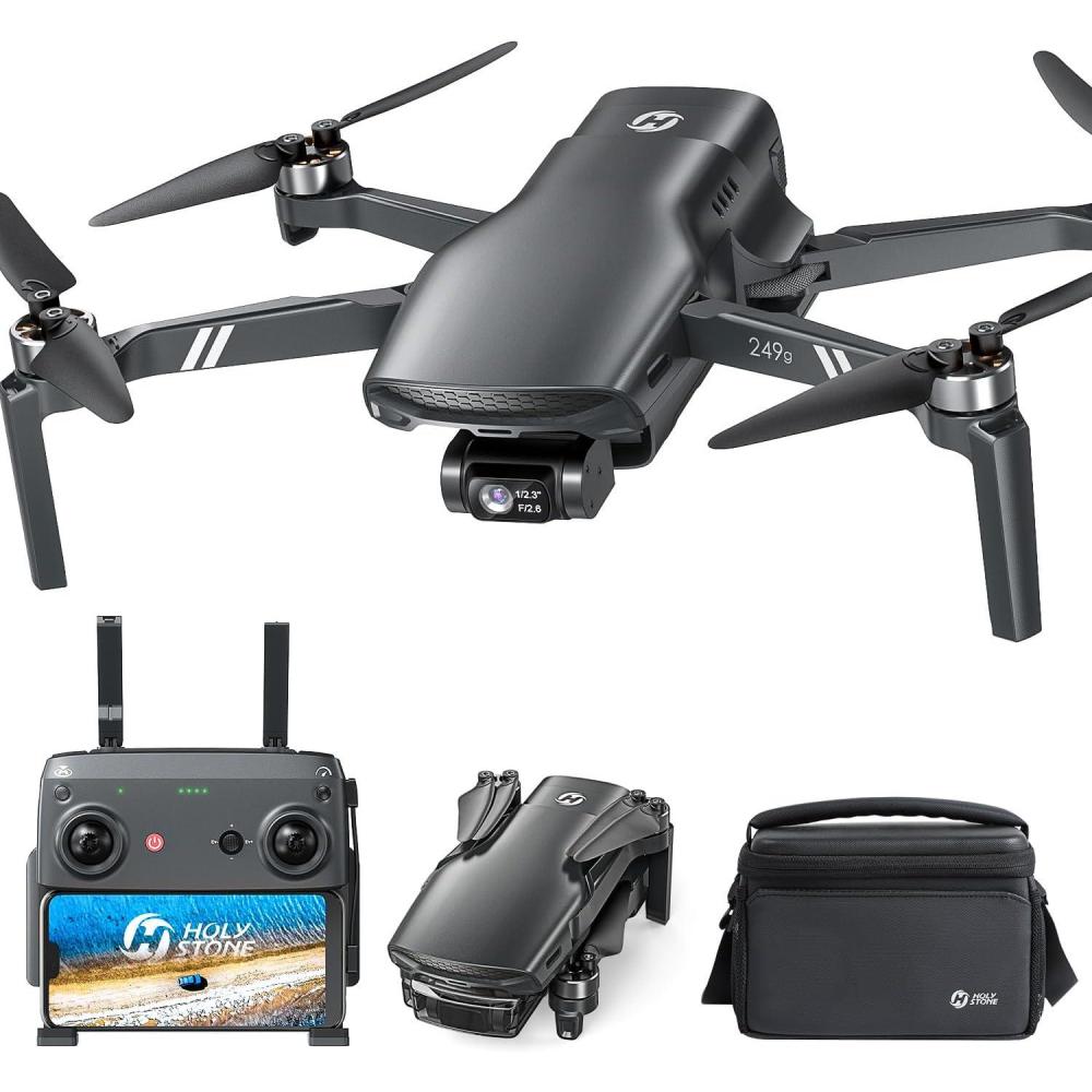 imageHoly Stone HS900 Drone with Camera for Adults 3Axis Gimbal 8K Photo 4K30FPS Video 20000Ft Transmission AI Follow Me Visual Tracking Smart Return QuickShots BeginnerFriendly