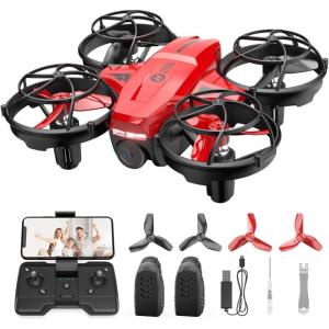 Holy Stone HS420 Mini Drone with HD FPV Camera for Kids Adults Beginners, Pocket RC Quadcopter with 2 Batteries, Toss to Launch, Gesture Selfie, Altitude Hold, Circle Fly, High Speed Rotation
