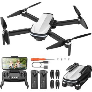 Holy Stone HS440 Foldable FPV Drone with 1080P WiFi Camera for Adult Beginners and Kids; Voice Gesture Control RC Quadcopter with Modular Battery for long flight time, Auto Hover, Carrying Case(HS280DUS)