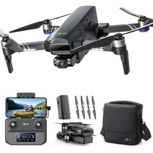 Holy Stone HS600 2-Axis Gimbal Drones with Camera for Adults 4K EIS, Integrated Remote ID, 20000 FT Range Transmission, GPS Drone with Brushless Motors, 4K/30FPS, Follow Me, Level 6 Wind Resistance