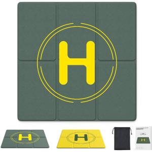 Drone Landing Pad, Holy Stone 50cm/19.68in Universal Portable Luminous Waterproof Foldable Helipad for RC Drones Helicopter, DJI Phantom 3/4/Mavic Pro/Inspire, Holy Stone Drone