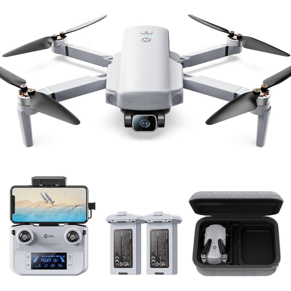 image:imageHoly Stone HS360D GPS Drones With 4K Camera For Adults 249g RC Quadcopter with 80Min Flight Time 20000ft Range FPV Transmission Beginner Drone Auto Return 2 Batteries Upgraded HS360SHS360D  Duration Enhanced