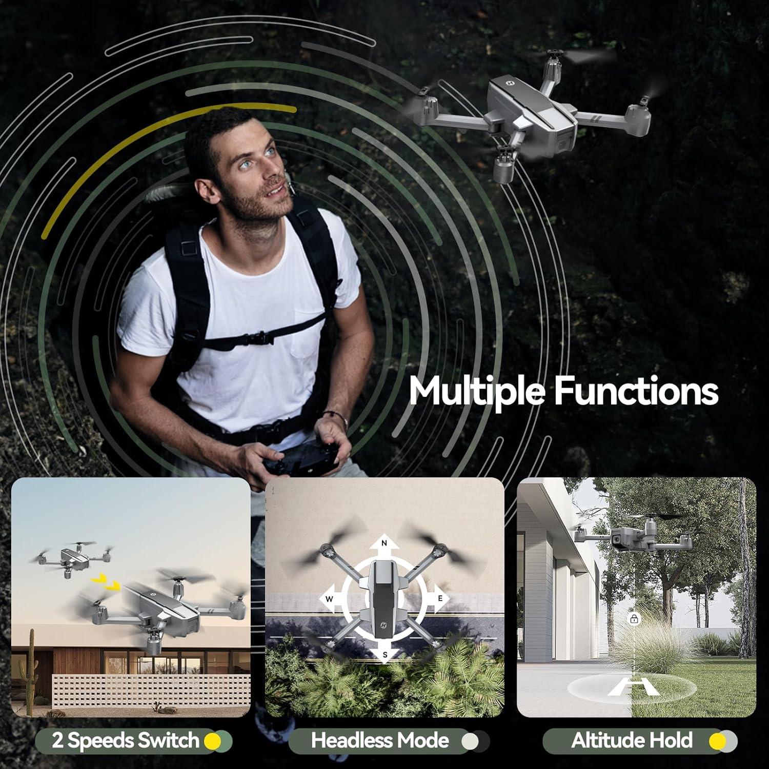 image:imageHoly Stone HS440D GPS Drones with Camera for Adults 4K UHD Camera Unger 249g with GPS Auto Return Follow Me Waypoints and Customized Carrying CaseHS440D