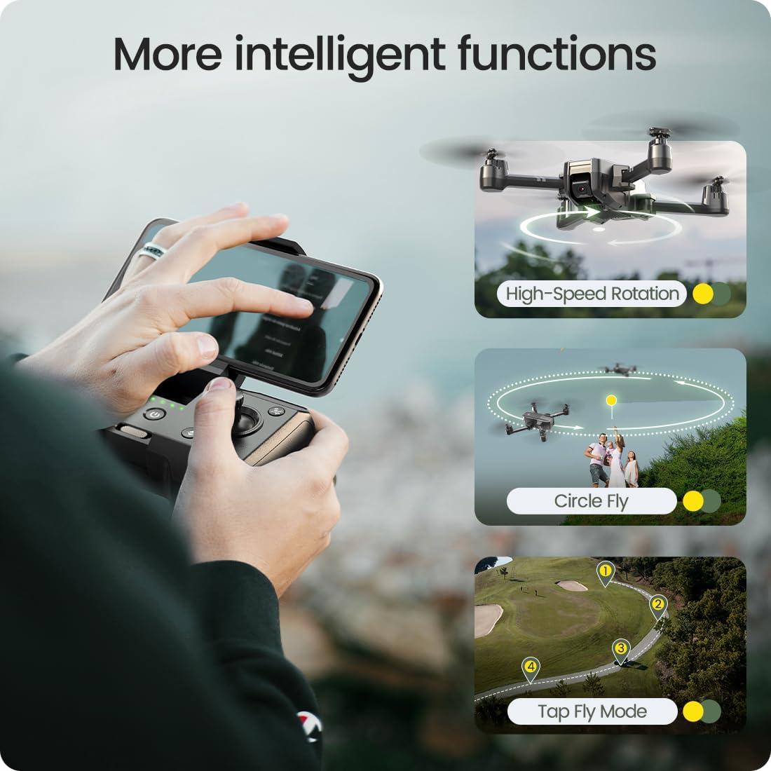 image:imageHoly Stone HS440D GPS Drones with Camera for Adults 4K UHD Camera Unger 249g with GPS Auto Return Follow Me Waypoints and Customized Carrying CaseHS440