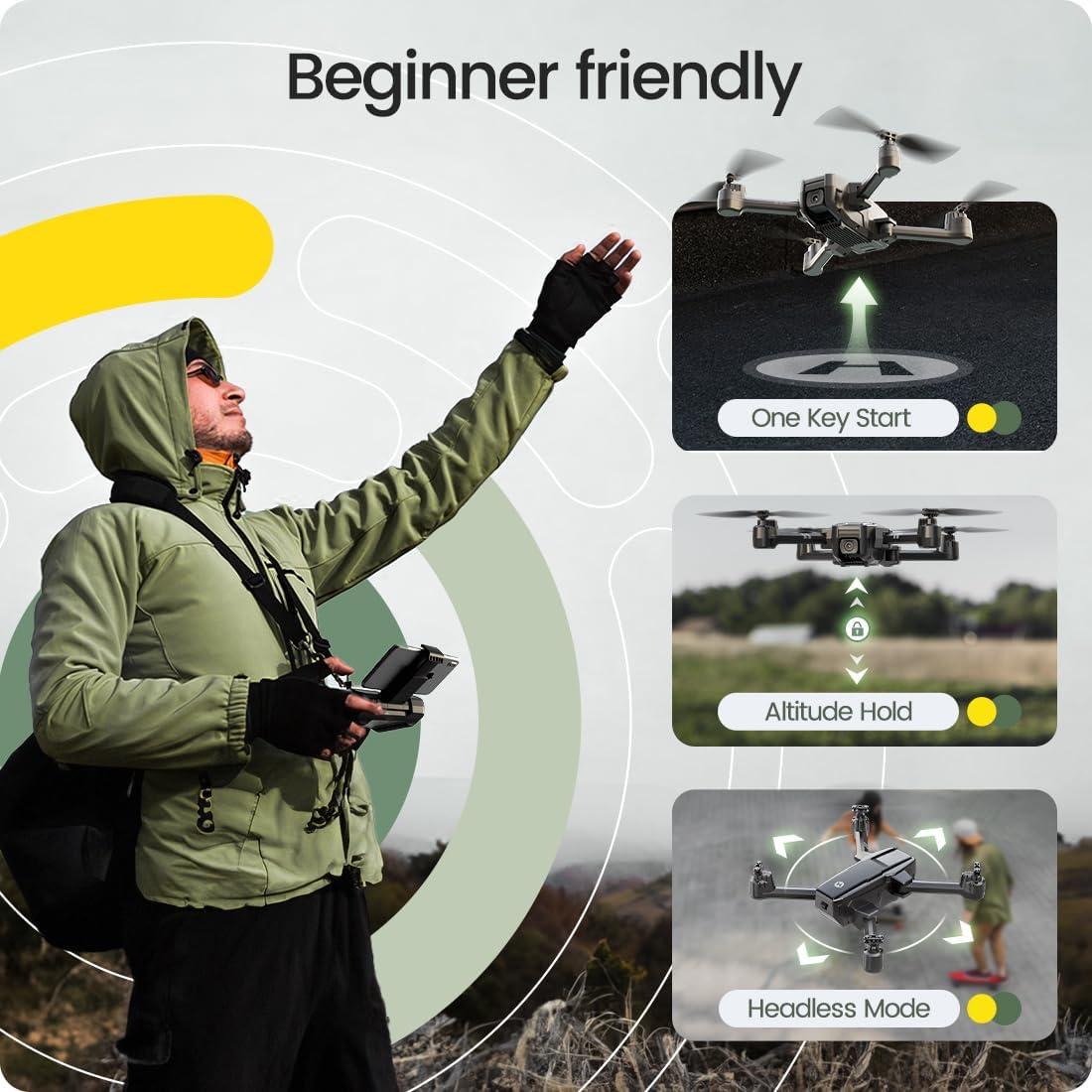 image:imageHoly Stone HS440D GPS Drones with Camera for Adults 4K UHD Camera Unger 249g with GPS Auto Return Follow Me Waypoints and Customized Carrying CaseHS440